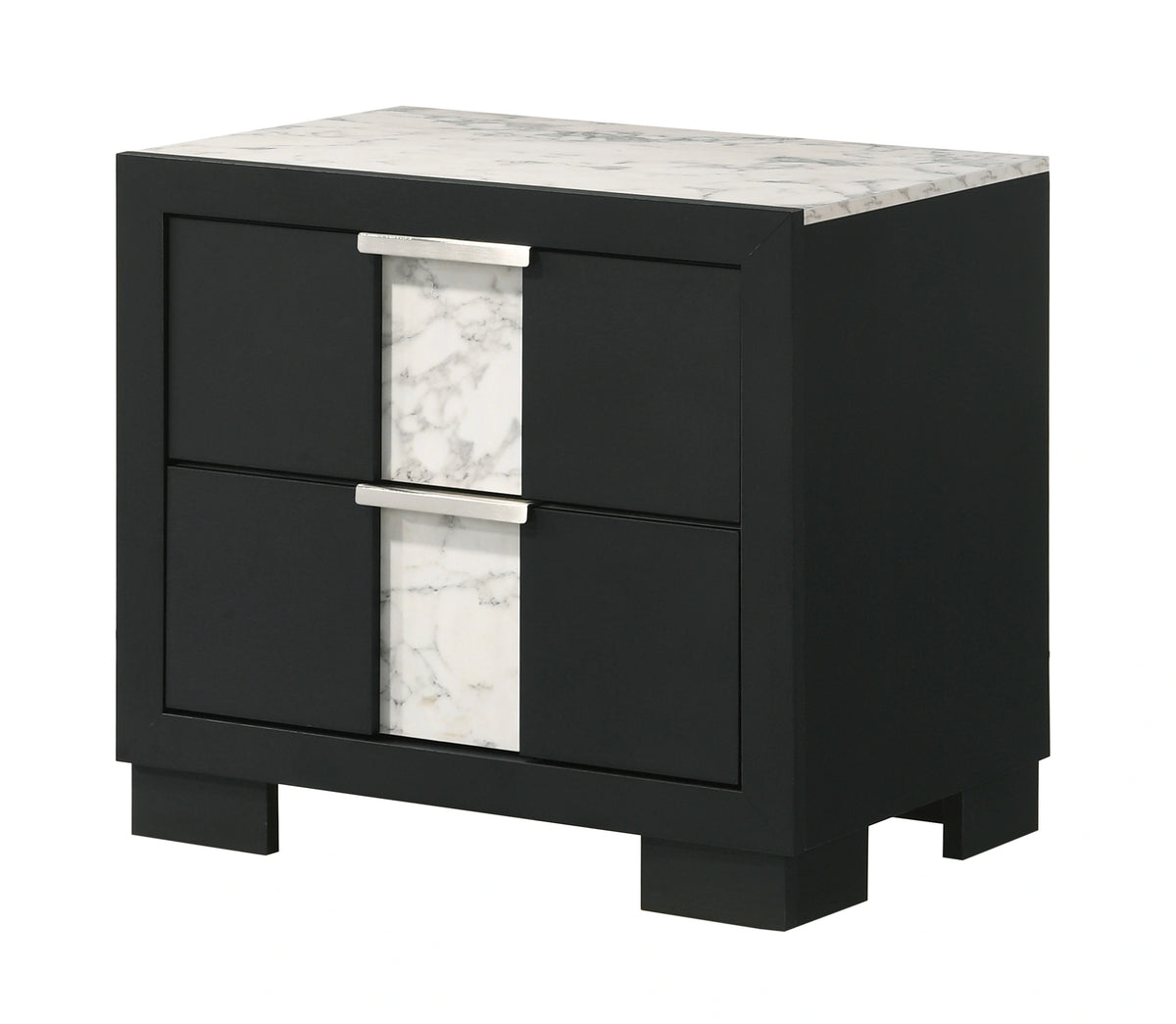 Crown Mark Furniture Rangley 2 Drawer Nightstand in Black image