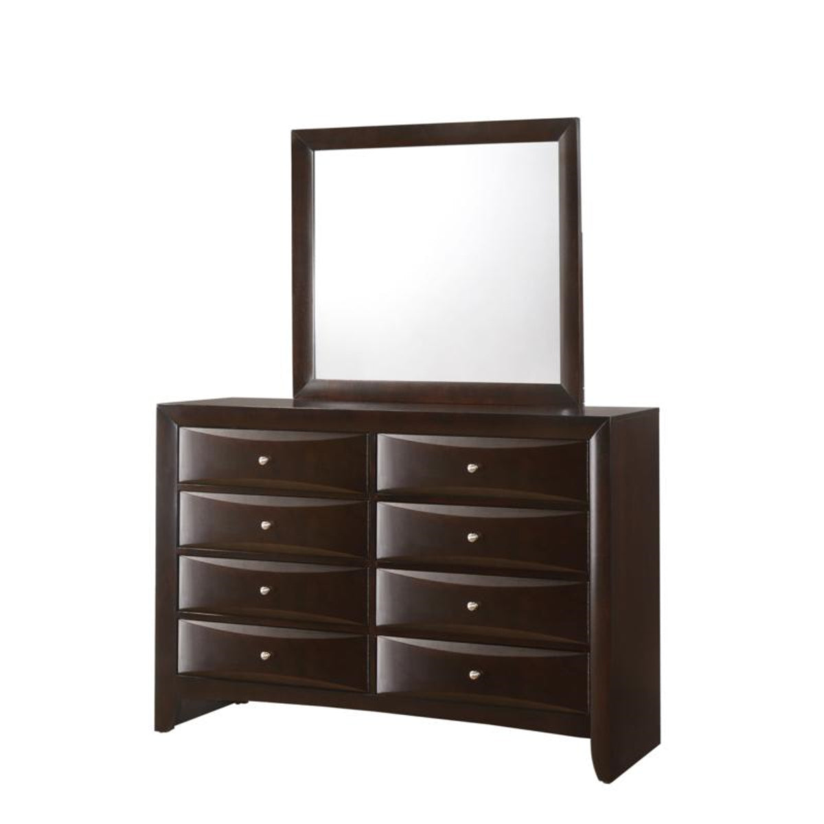 Crown Mark Emily Mirror in Dark Cherry