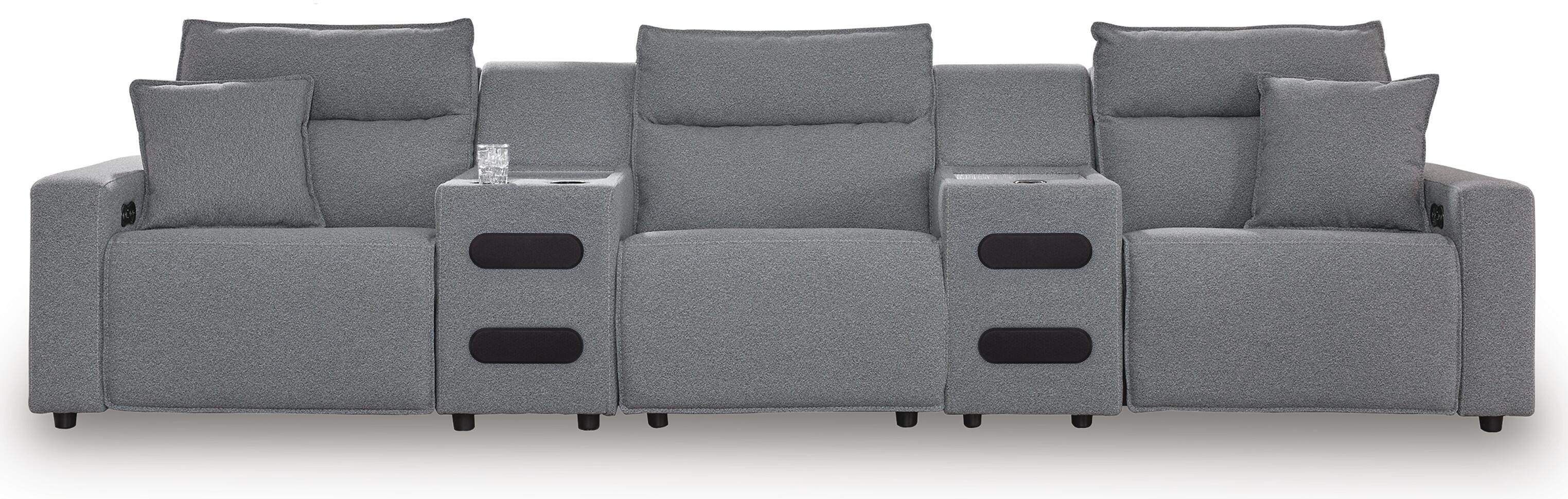 Modmax II Power Reclining Sectional with Audio Consoles
