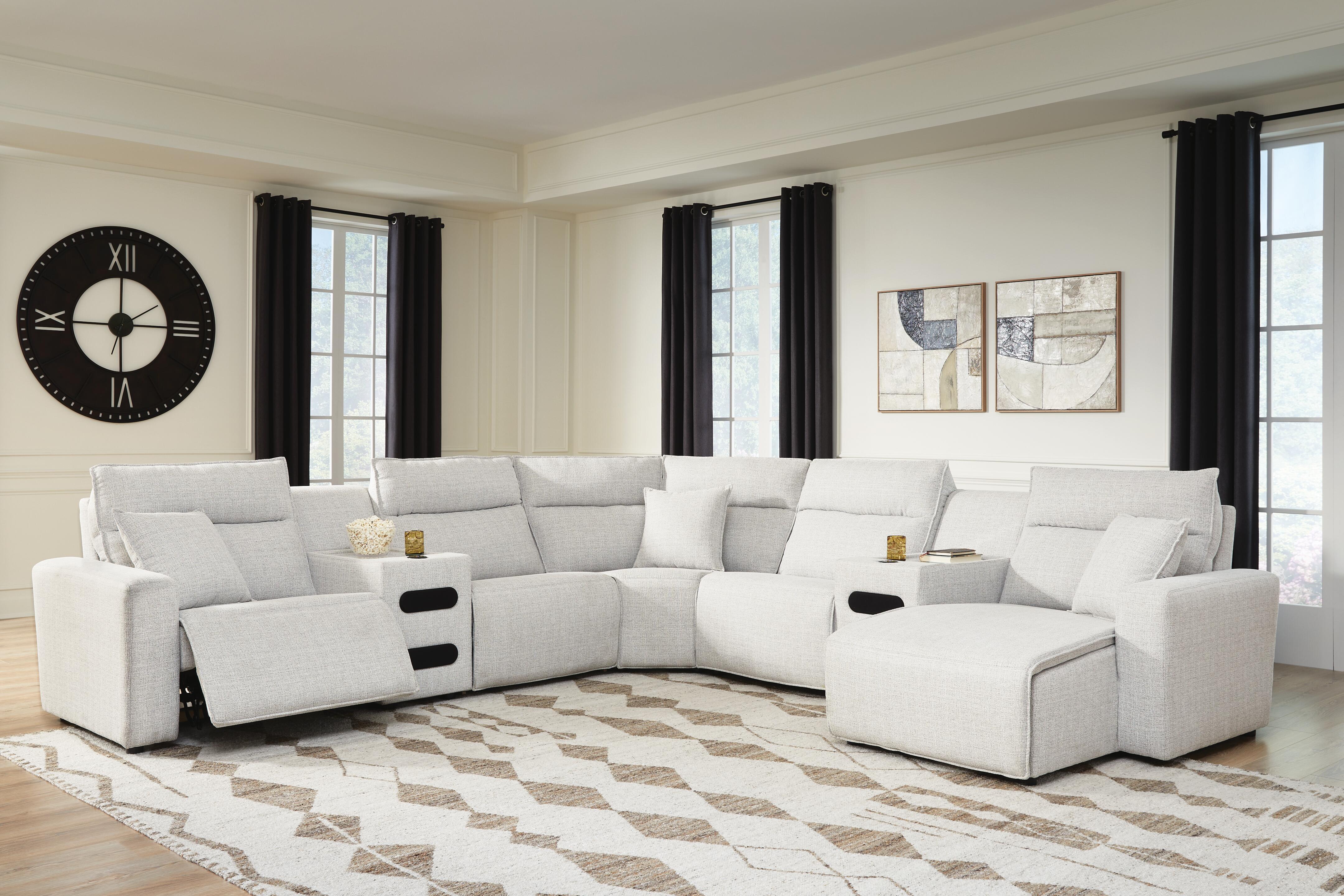 Modmax II Power Reclining Sectional with Chaise and Audio Consoles