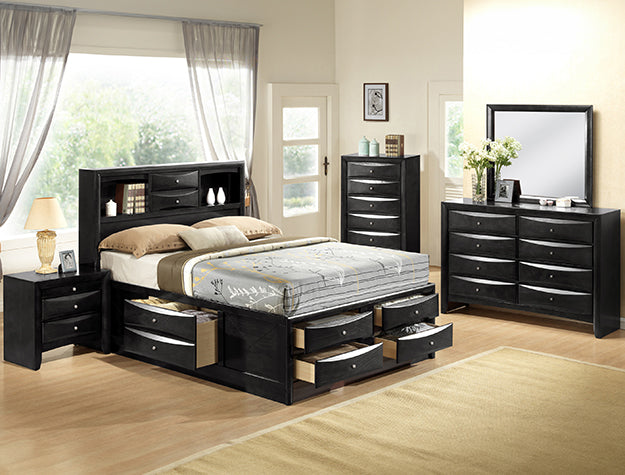 EMILY QUEEN CAPTAINS BED HB/FB