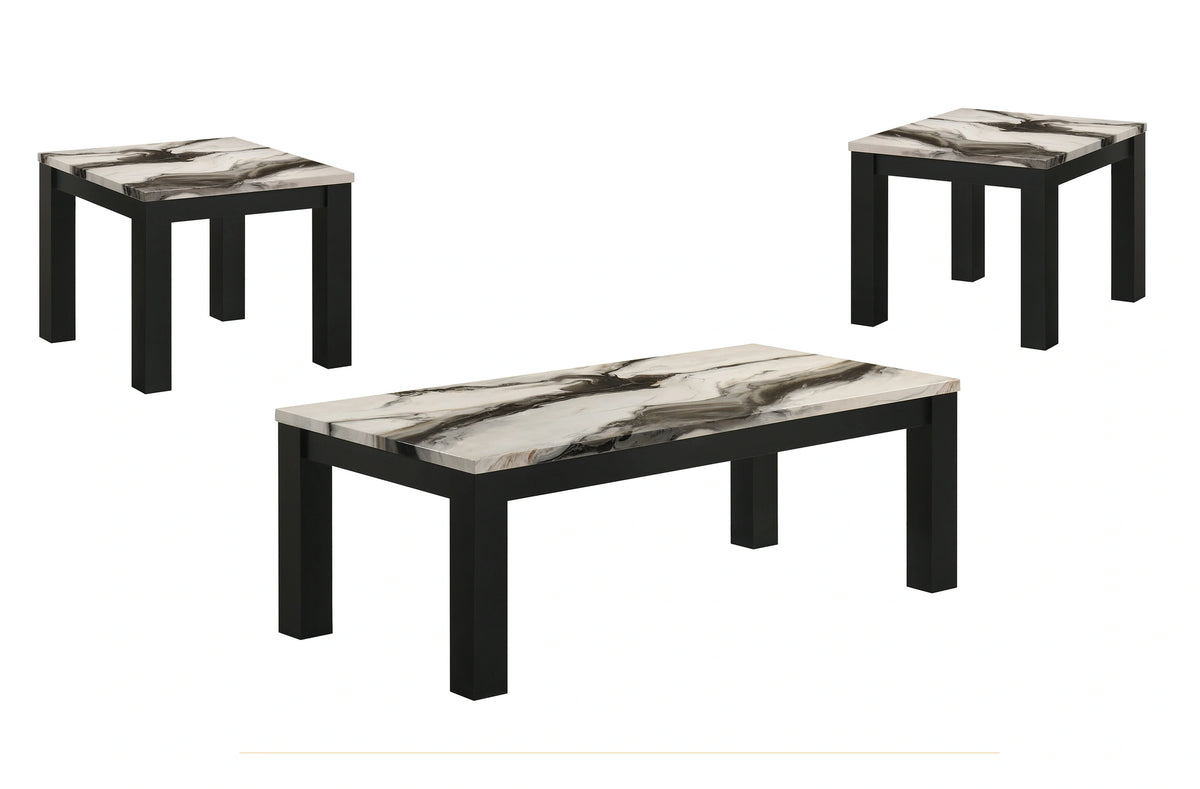 Ivy 3-Pk Cktl Set Faux Marble