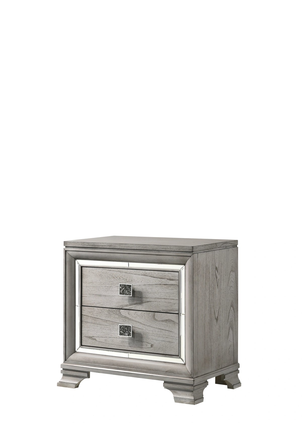 Crown Mark Vail Nightstand in Grey image