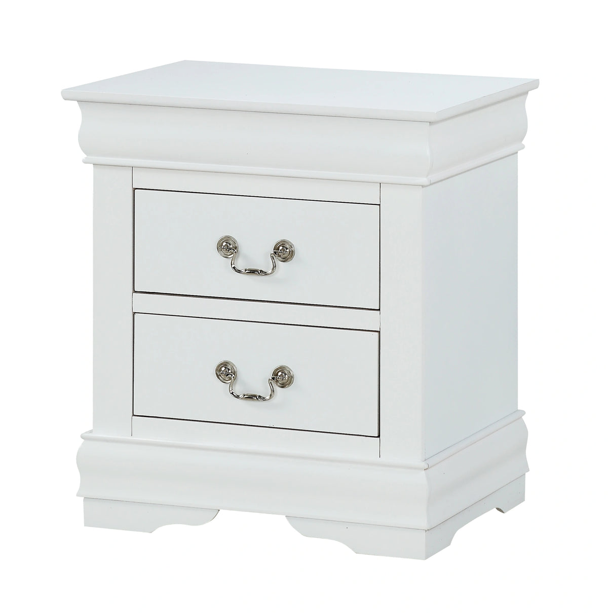 Crown Mark Louis Philip Nightstand in White image