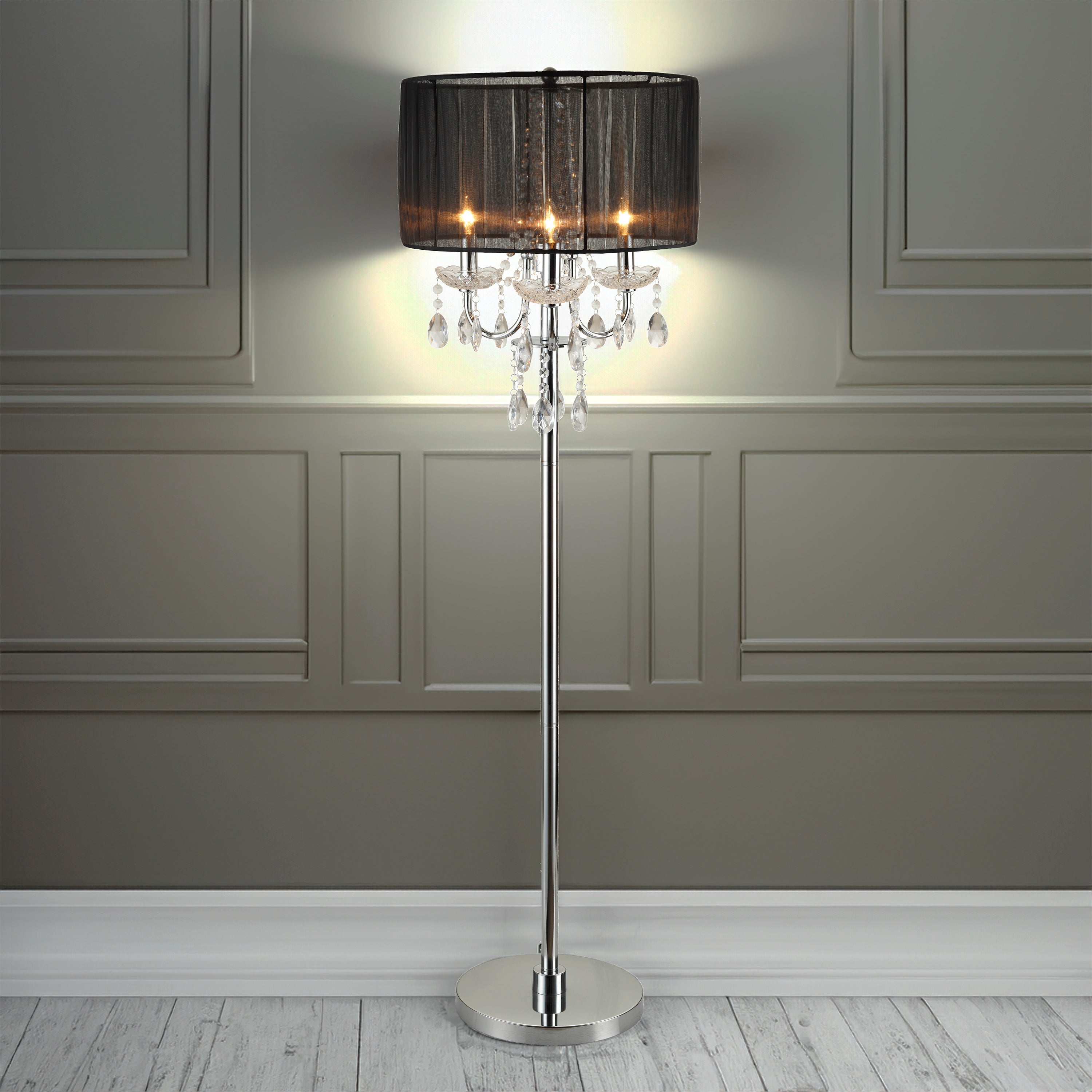 CHANDELIER FLOOR LAMP 62.5 H