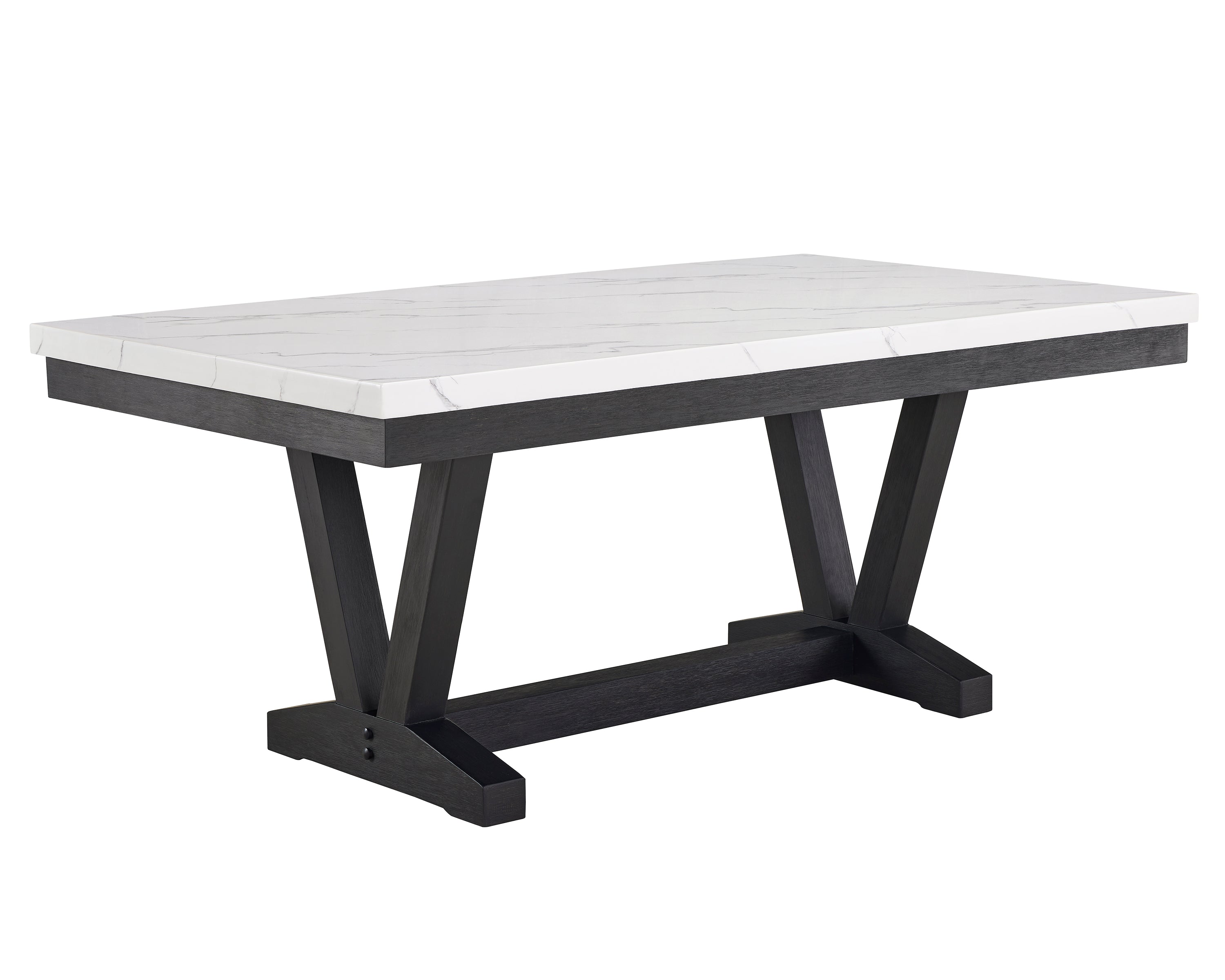 VANCE FAUX MARBLE DINING TABLE