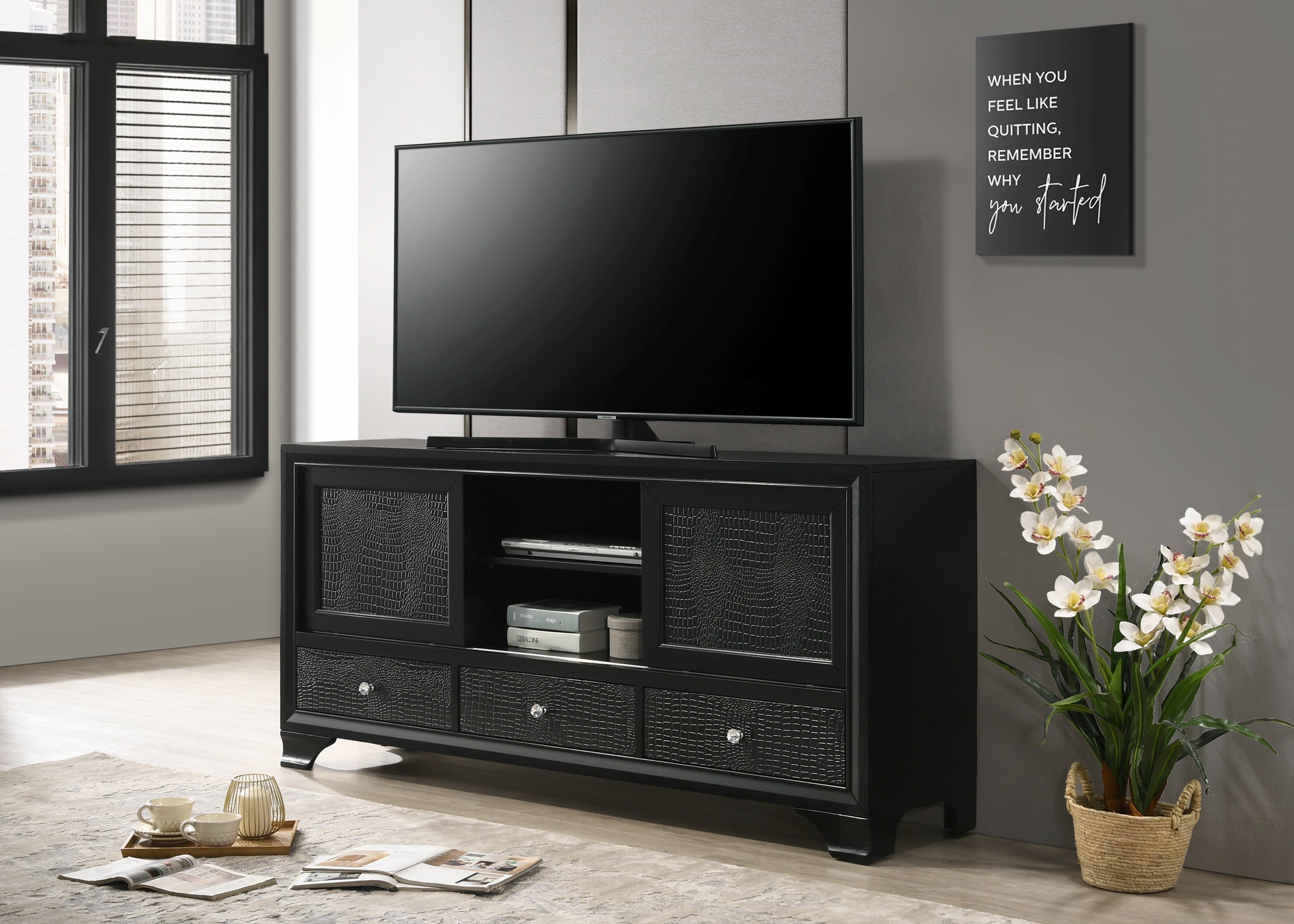 Lyssa TV Stand - Black