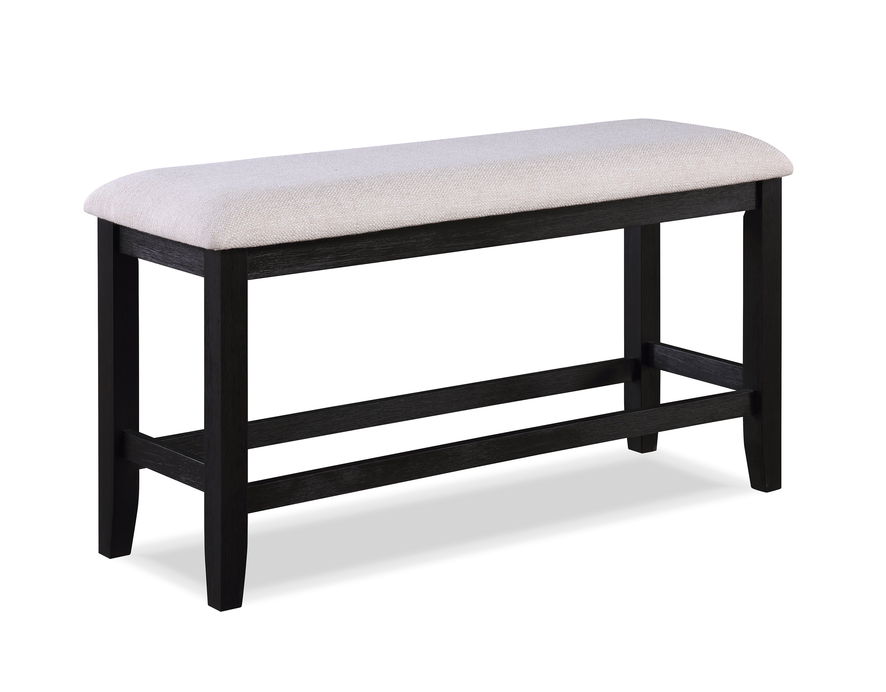 REGENT COUNTER HEIGHT BENCH CHARCOAL BLACK