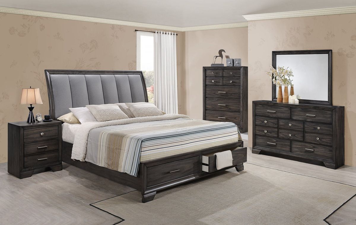 Crown Mark Jaymes Dresser In Dark Brown