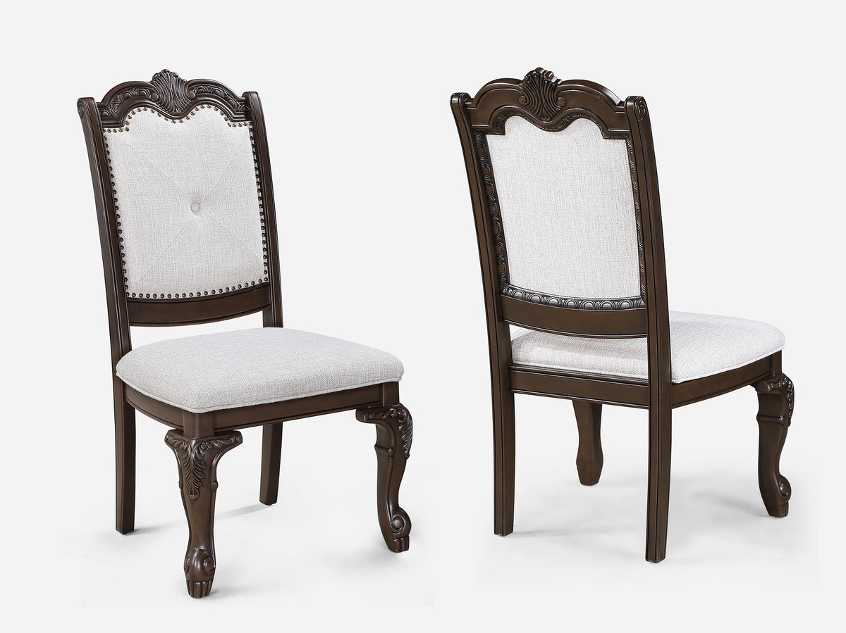 Kiera Side Chair-Coffee Brown