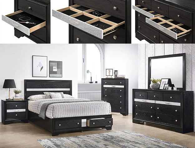 Crown Mark Regata Chest in Black image