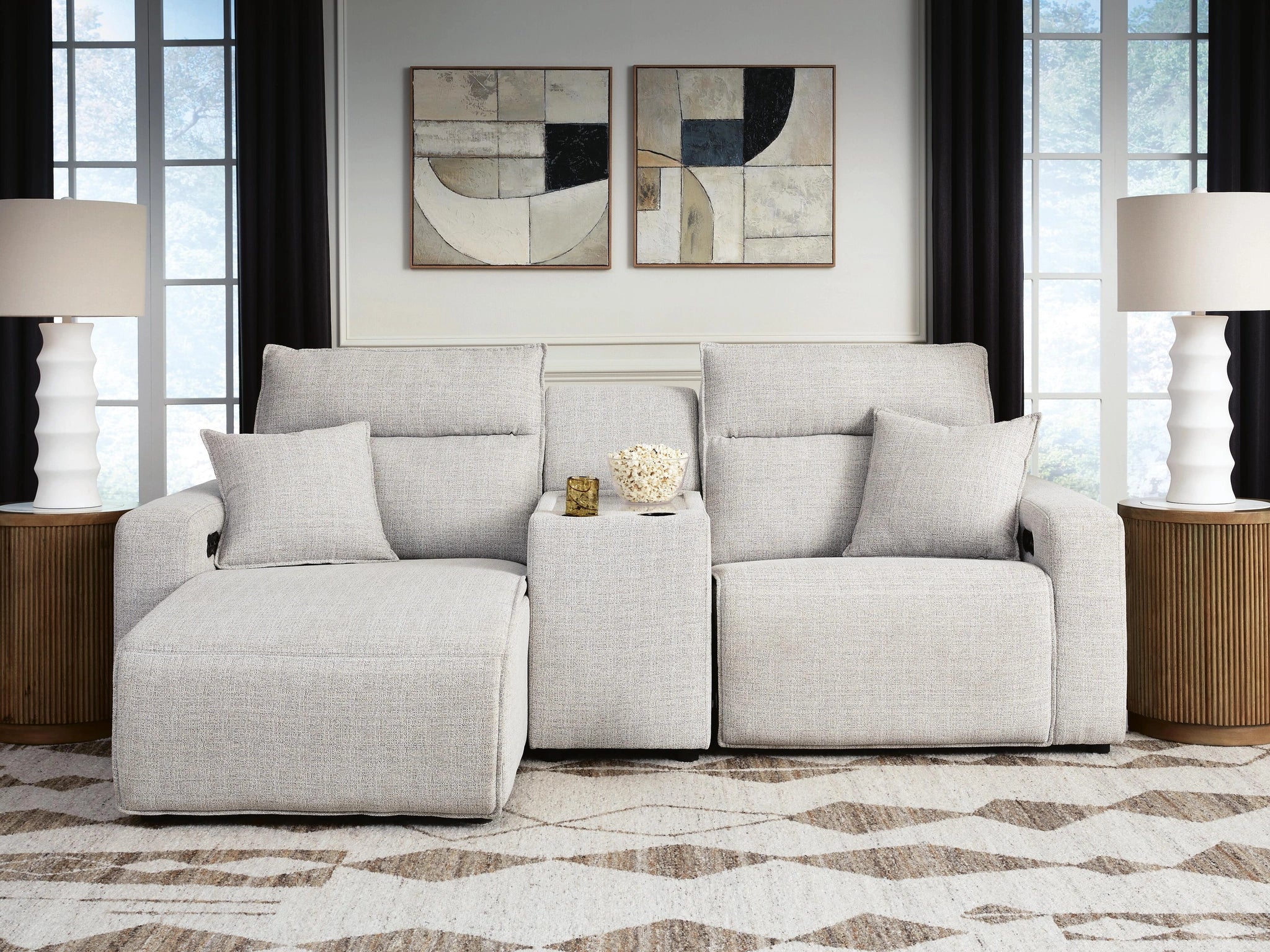 Modmax II Power Reclining Sectional with Chaise and Console