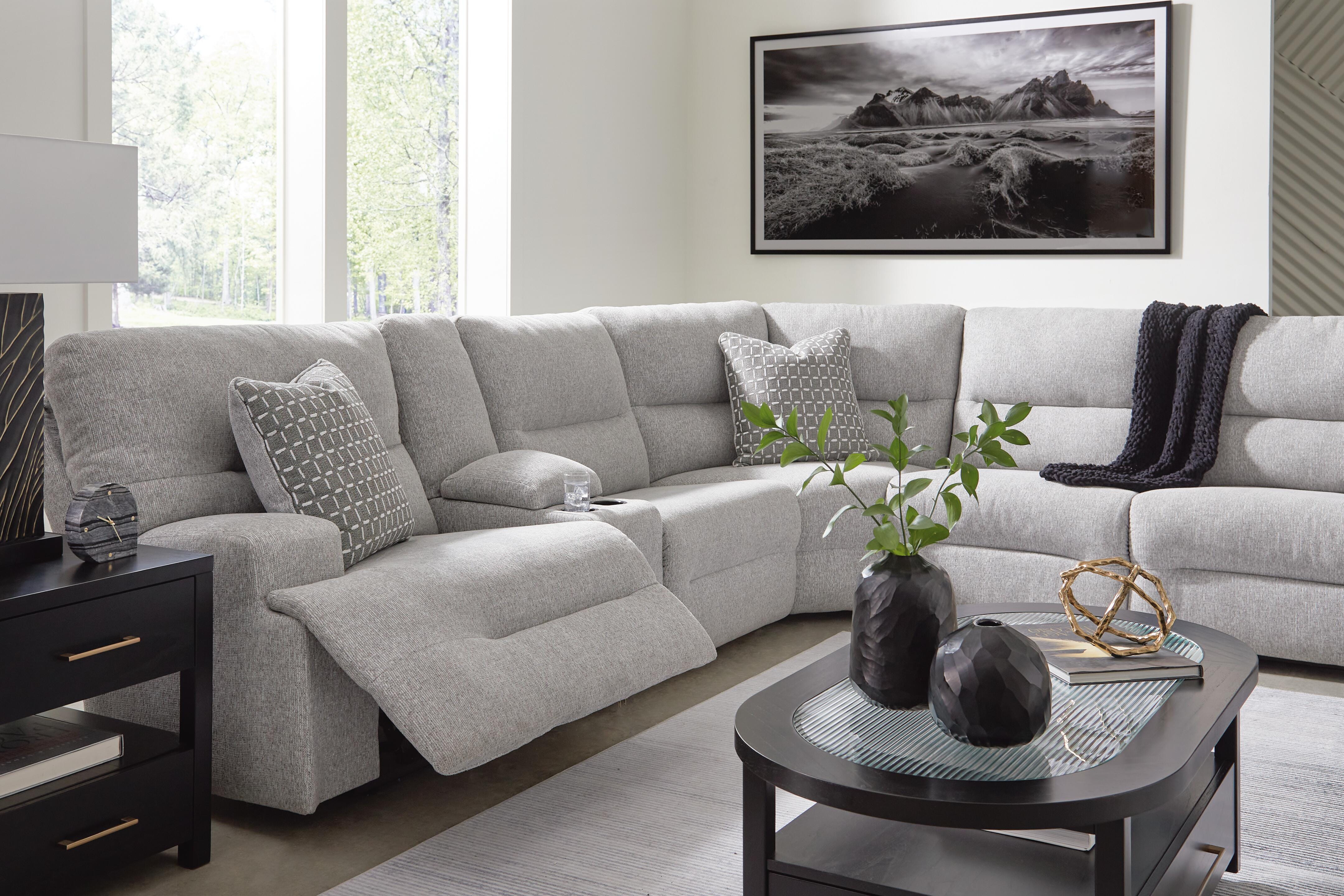 Acklen Place Power Sectional Reclining Sofa with Storage Console