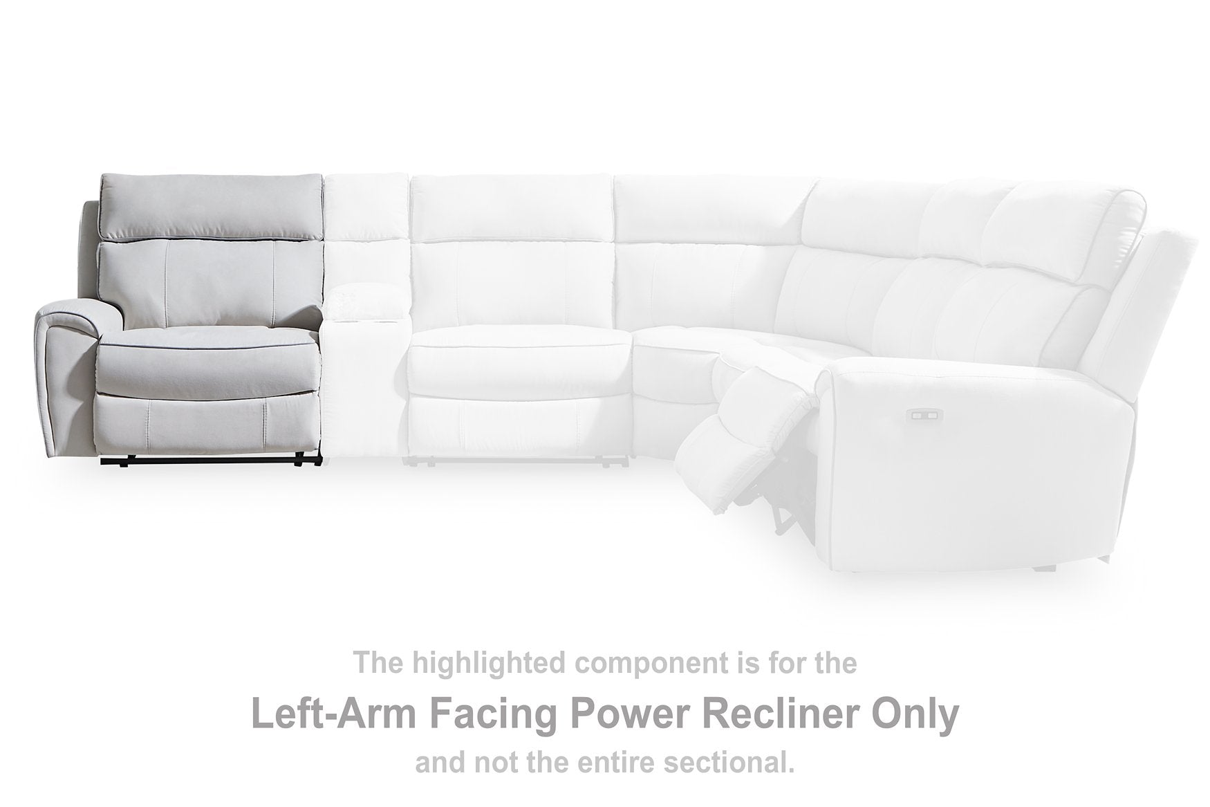 Social Pointe Reclining Sectional with Storage Console