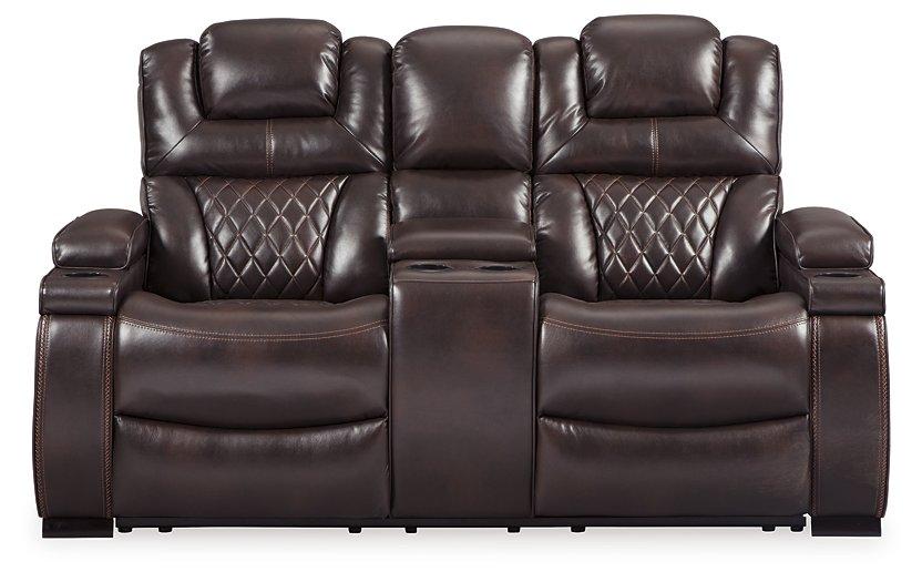 Warnerton Power Reclining Loveseat with Console image