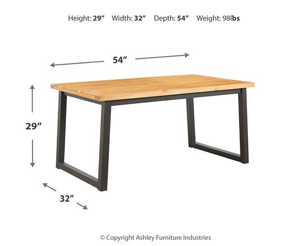 Town Wood Outdoor Dining Table Set (Set of 3)