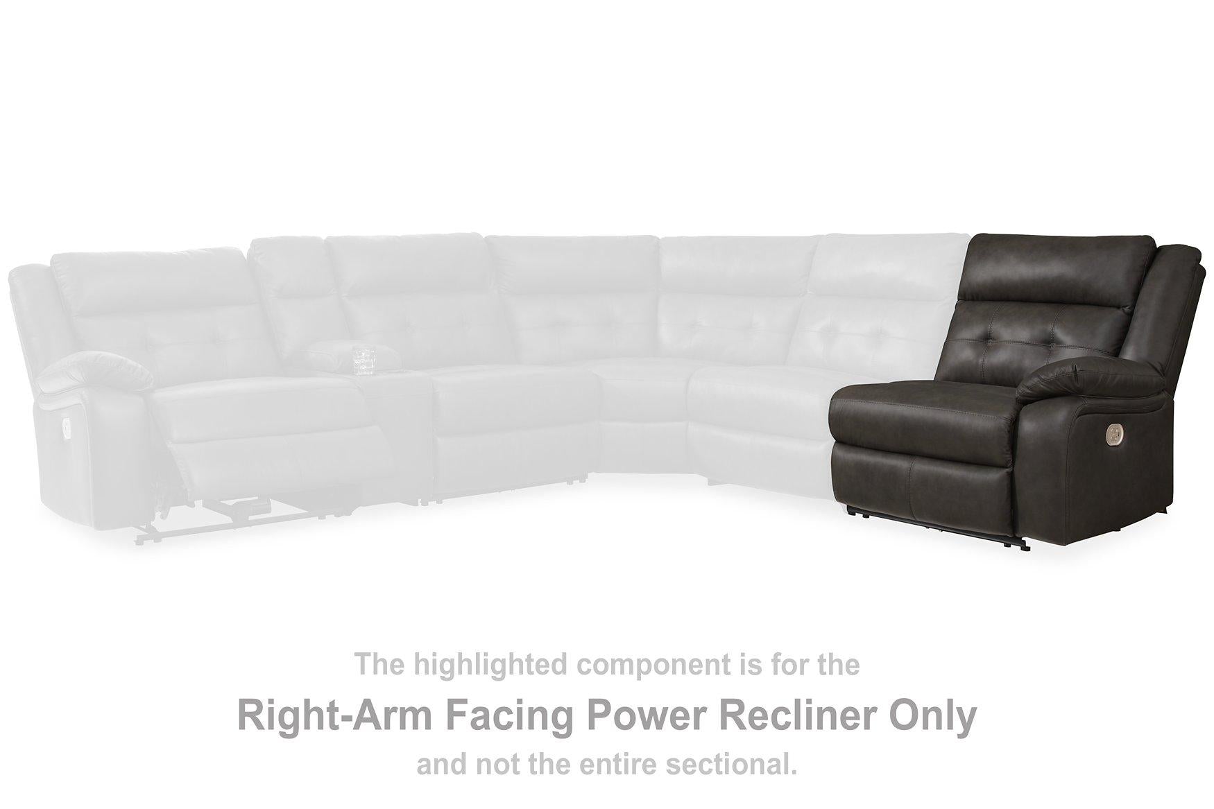 Mackie Pike Power Reclining Sectional Loveseat