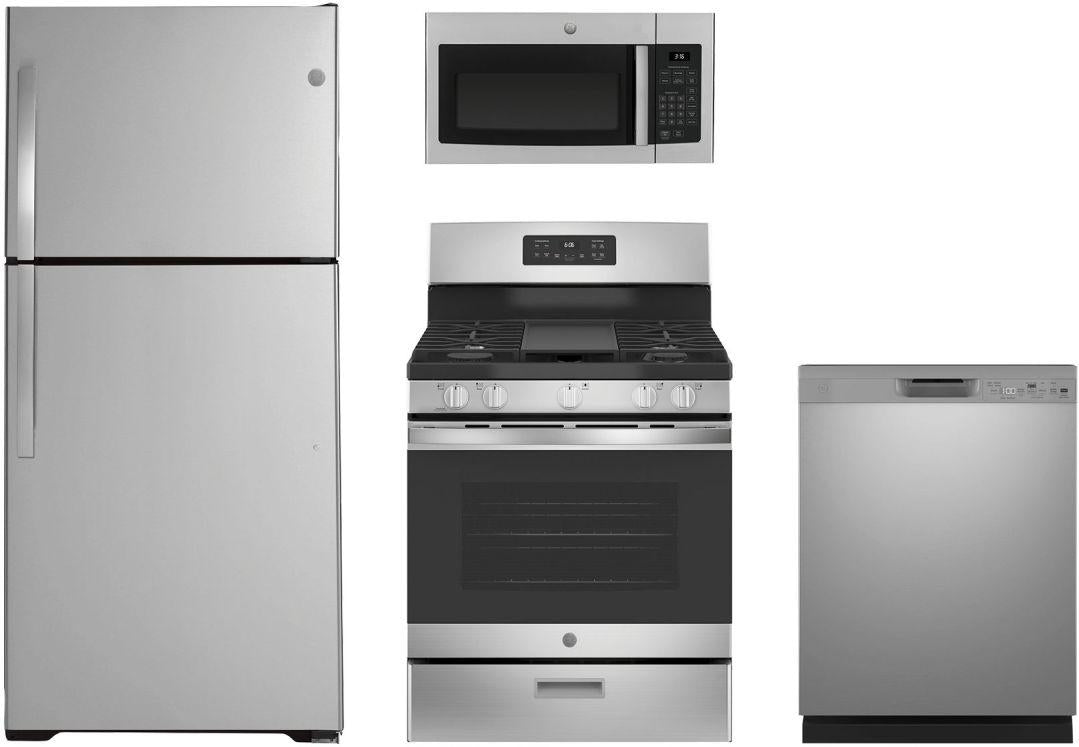 GE 4 Piece Stainless Steel Kitchen Package image