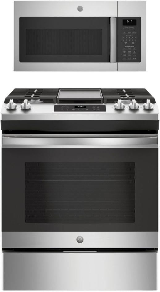 GE 2 Piece Stainless Steel Kitchen Package image