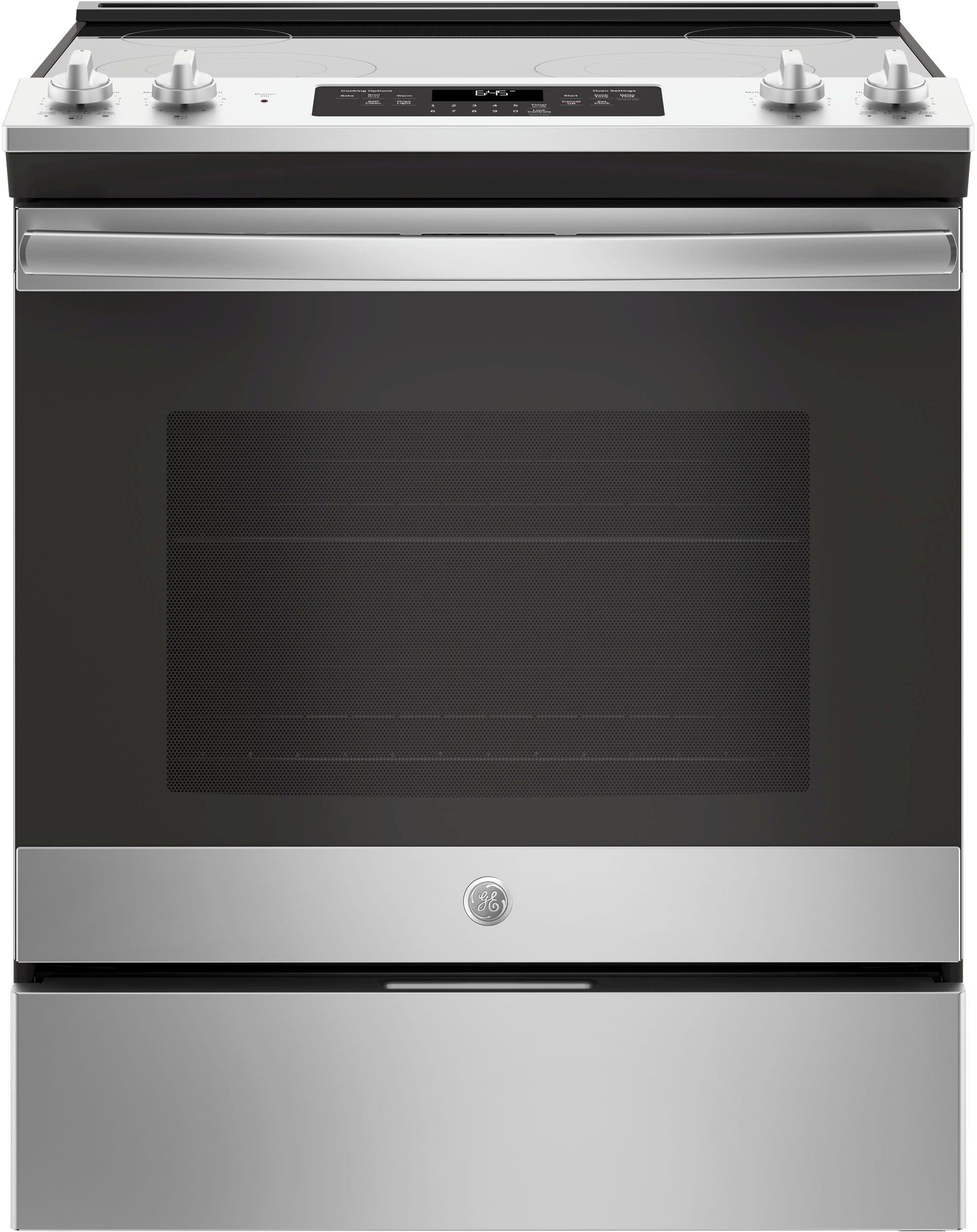 GE 30" Stainless Steel Slide In Electric Range image