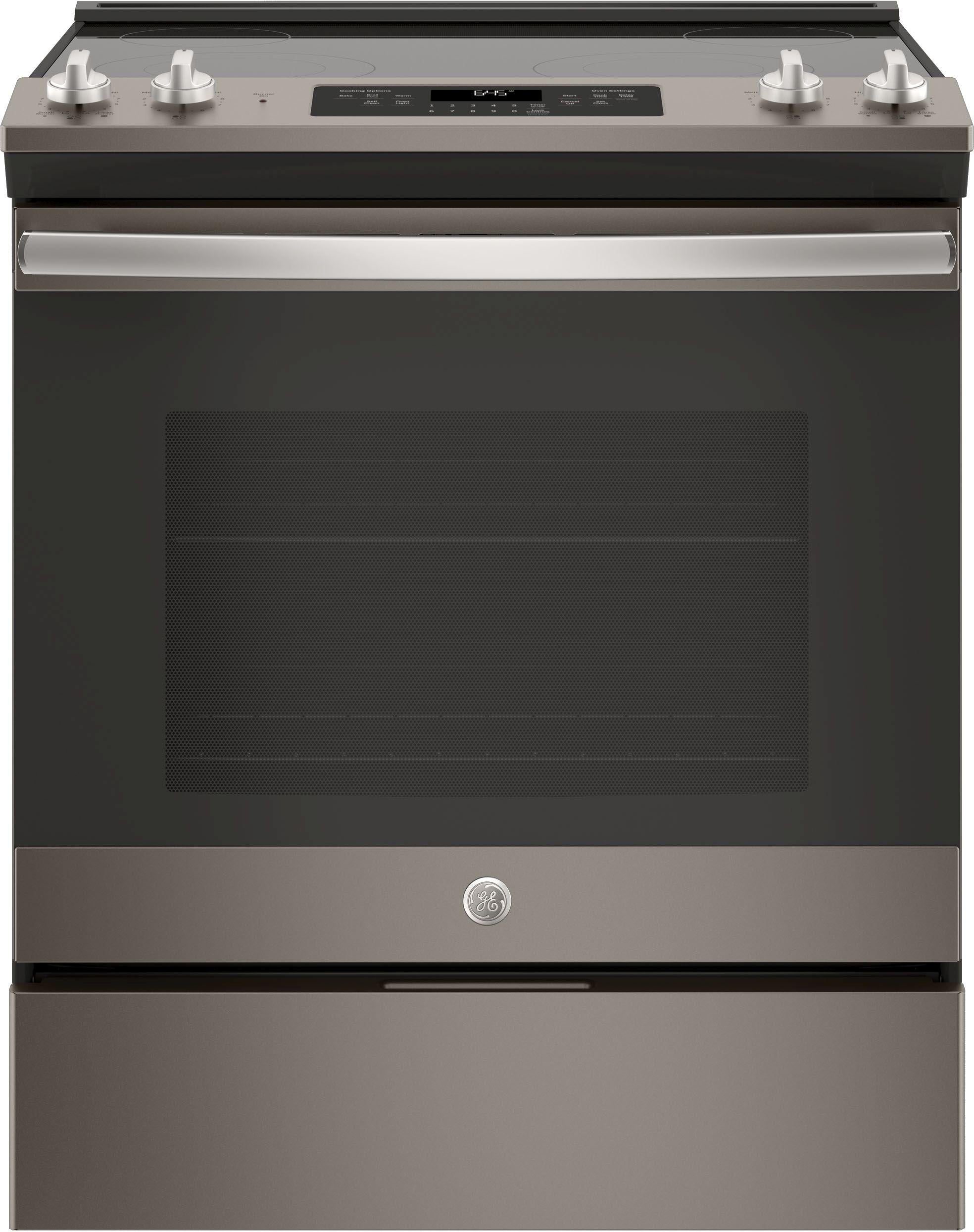 GE 30" Slate Slide In Electric Range image