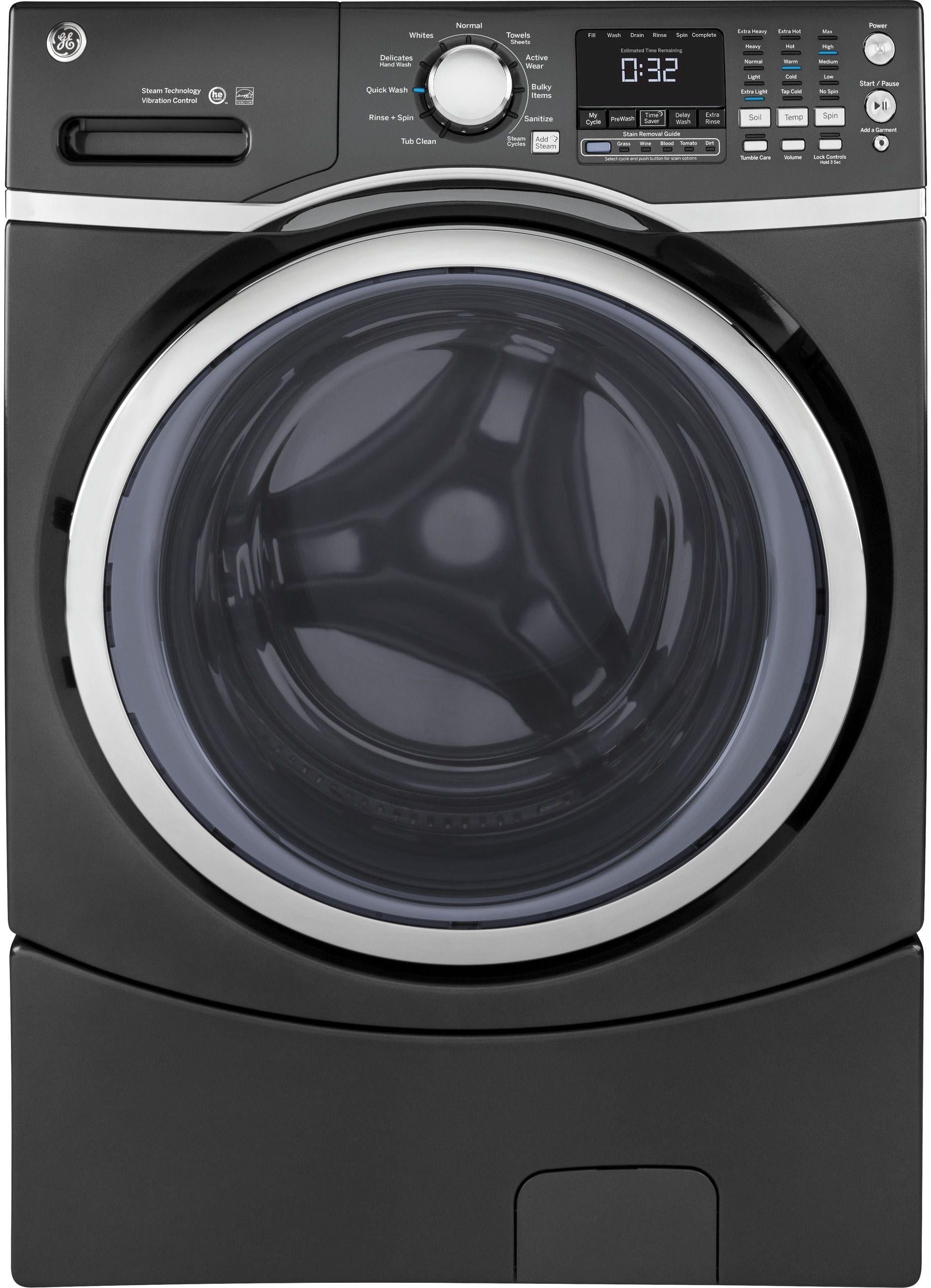 GE Front Load Washer-Diamond Gray image