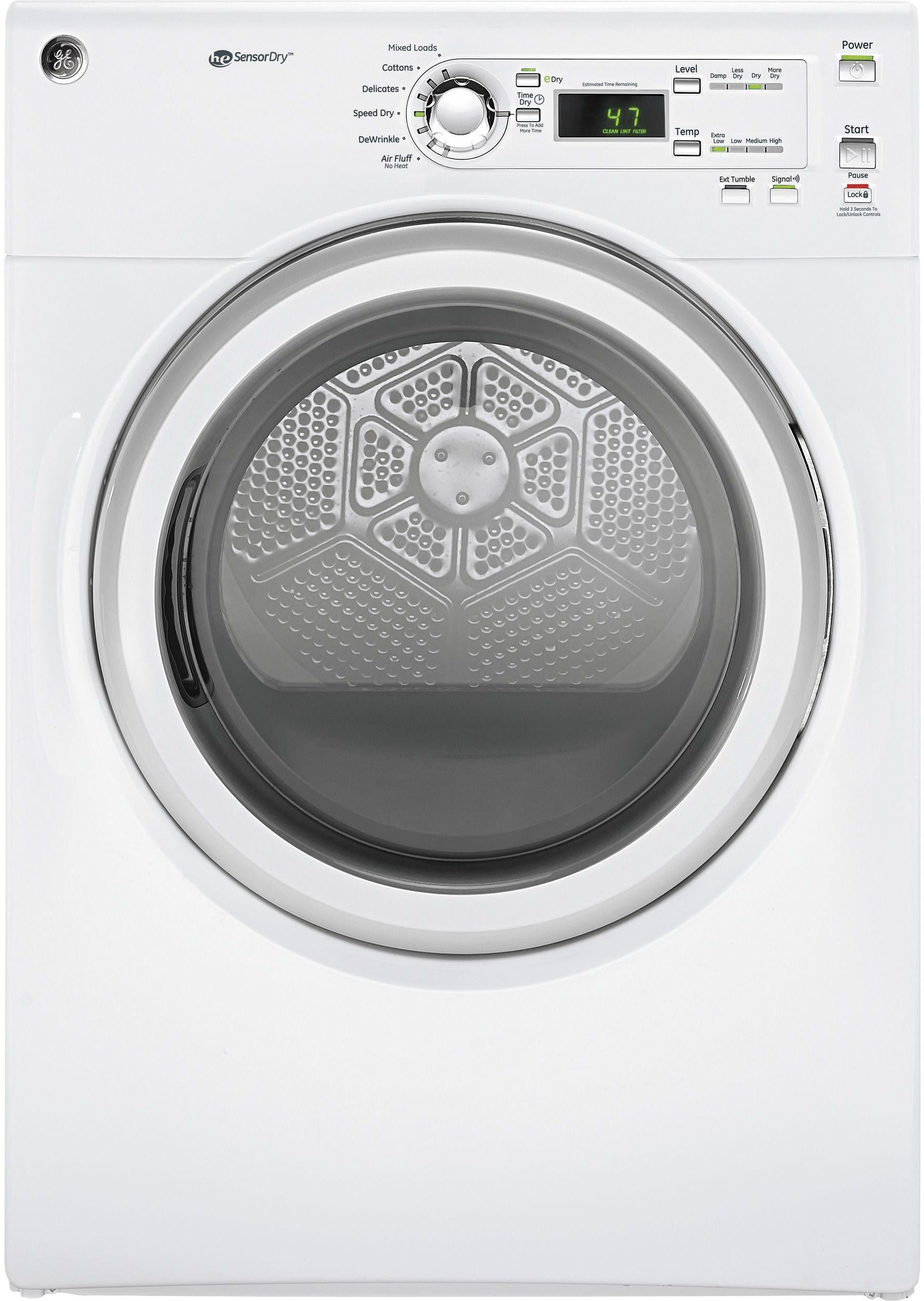 GE 7.0 Cu. Ft. White Front Load Electric Dryer image