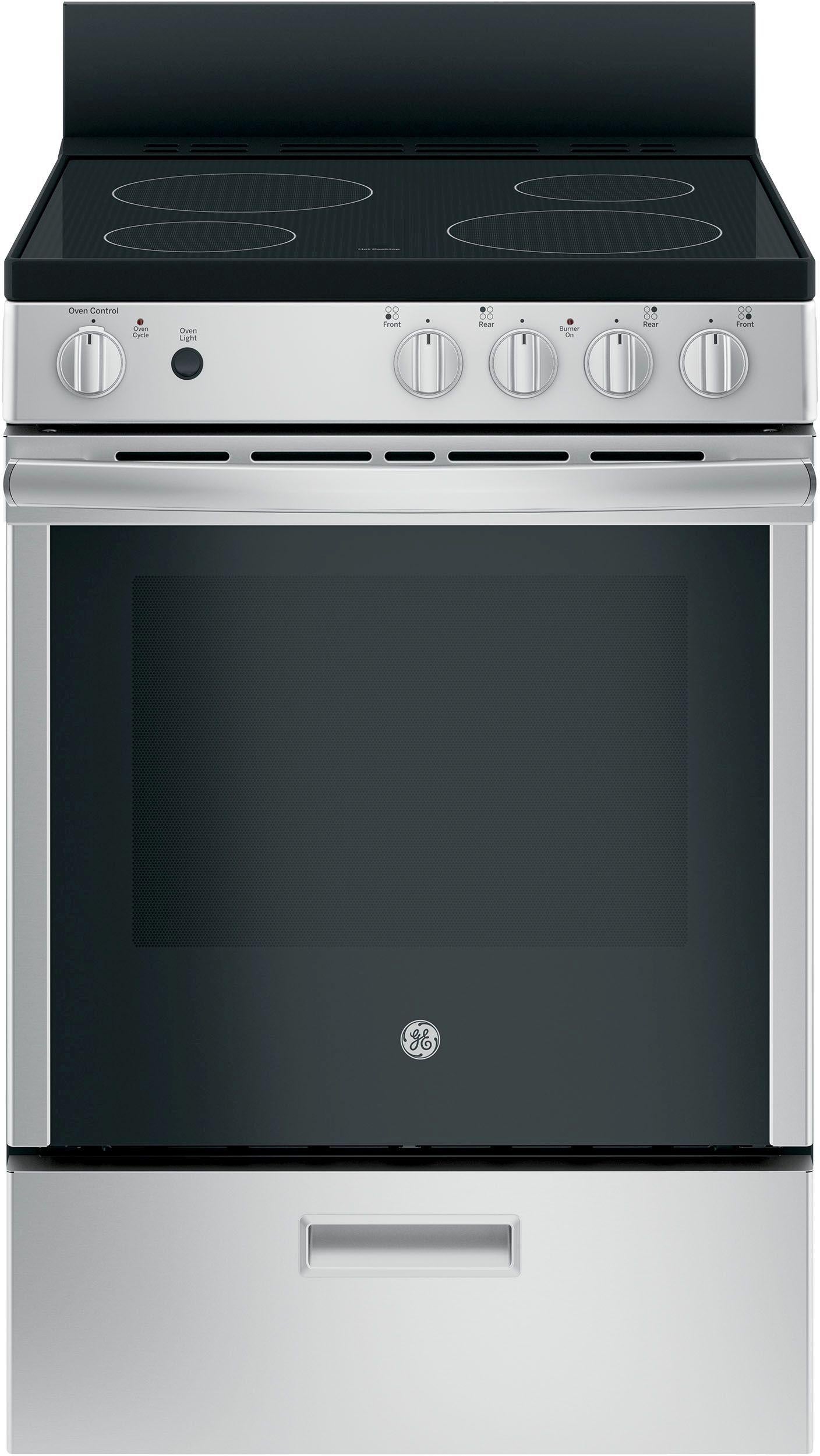 GE 24" Stainless Steel Free Standing Electric Range image