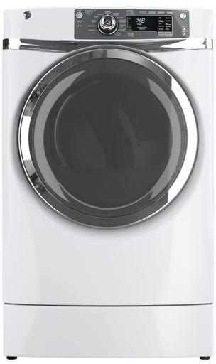 GE RightHeight� Design Front Load Electric Dryer-White image