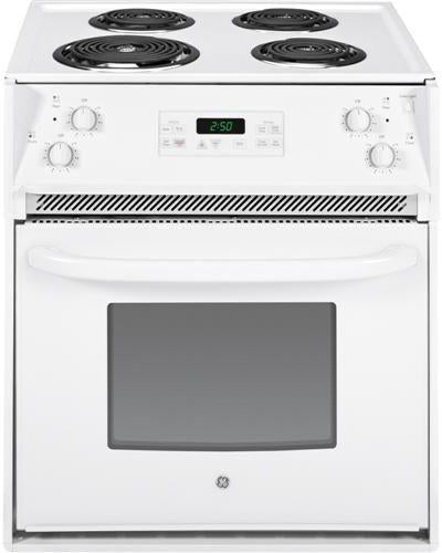 GE 28" White Drop In Electric Range image