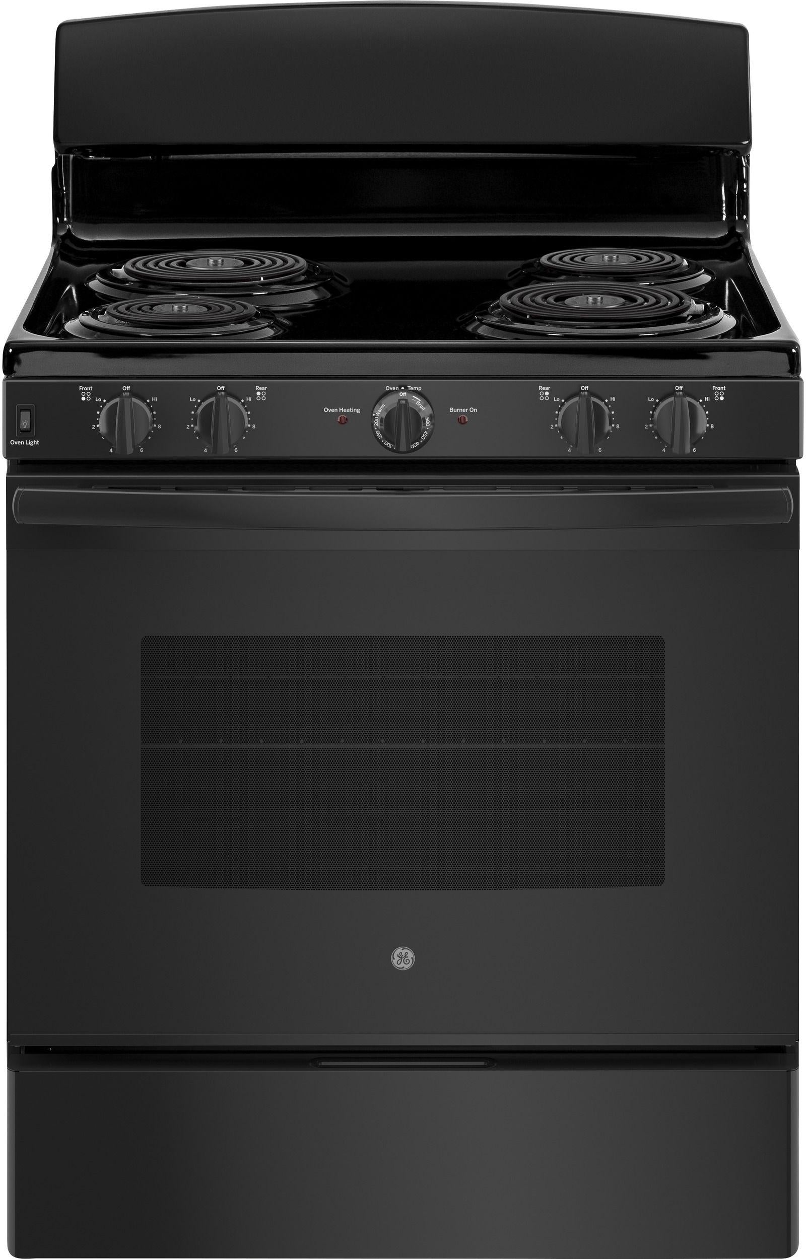 GE 30" Black Free Standing Electric Range image