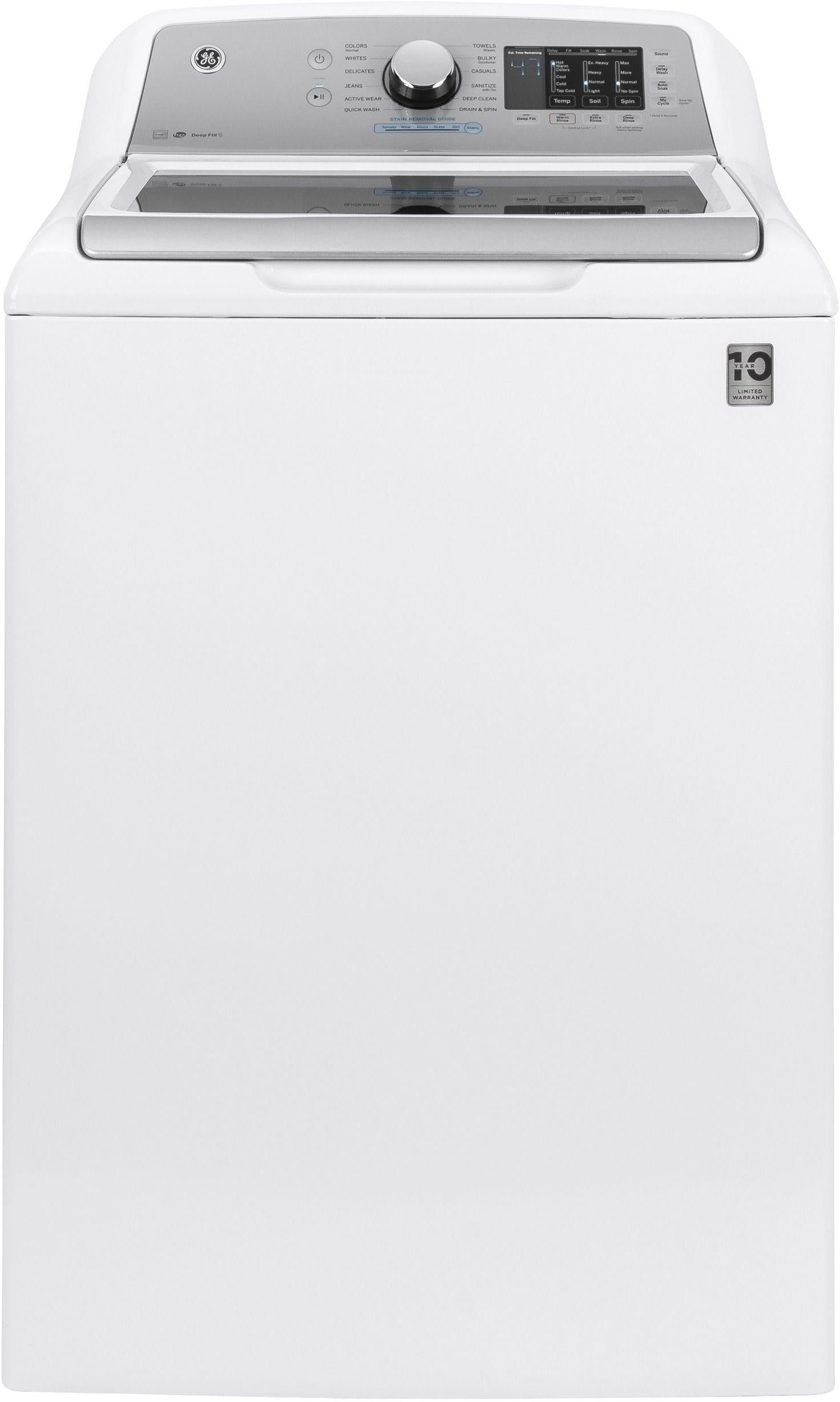 GE 4.8 Cu. Ft. White Top Load Washer image