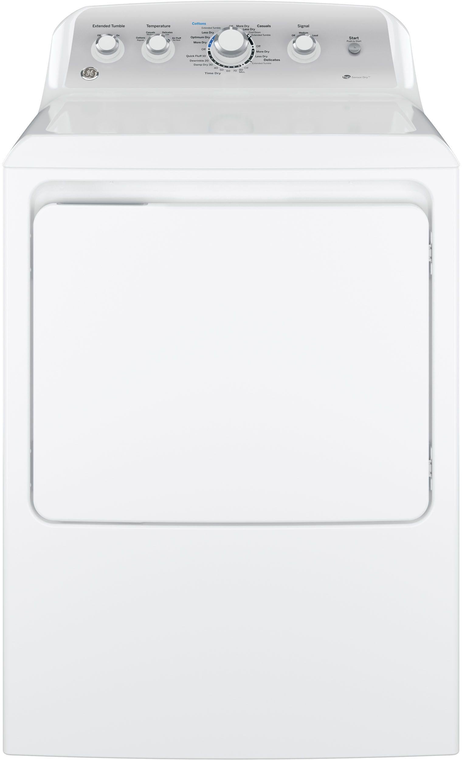 GE 7.2 Cu. Ft. White Electric Dryer image