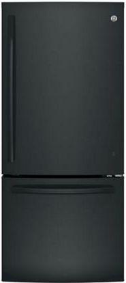 GE Series 20.9 Cu. Ft. Black Bottom Freezer Refrigerator