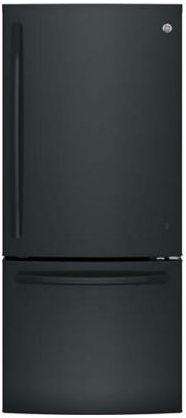 GE Series 20.9 Cu. Ft. Black Bottom Freezer Refrigerator image