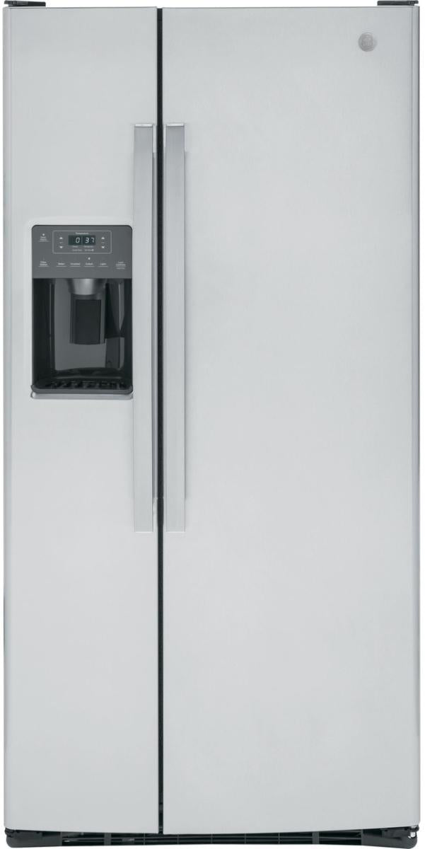 GE 23.0 Cu. Ft. Fingerprint Resistant Stainless Steel Side-by-Side Refrigerator image