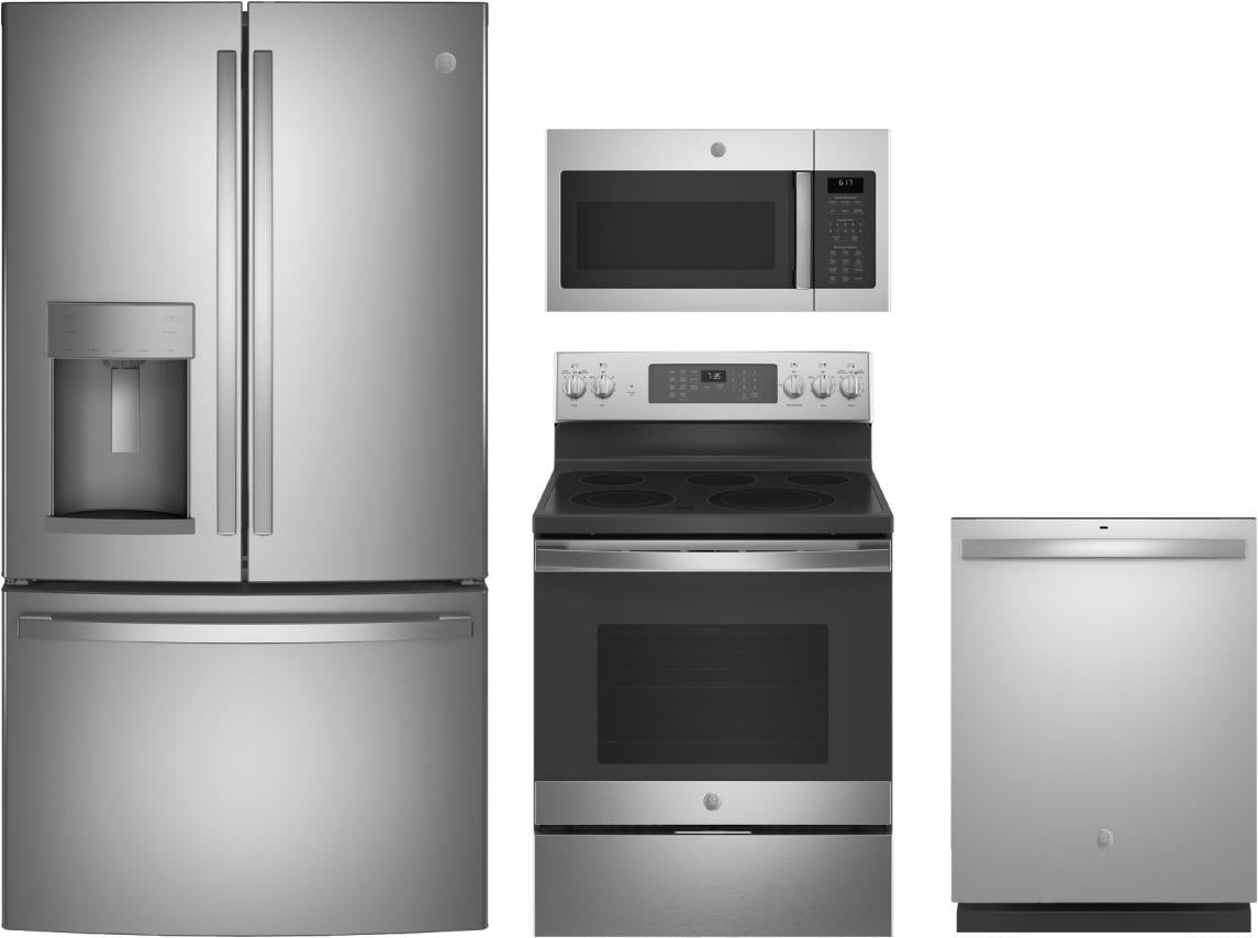 GE 4 Piece Kitchen Package-Stainless Steel image