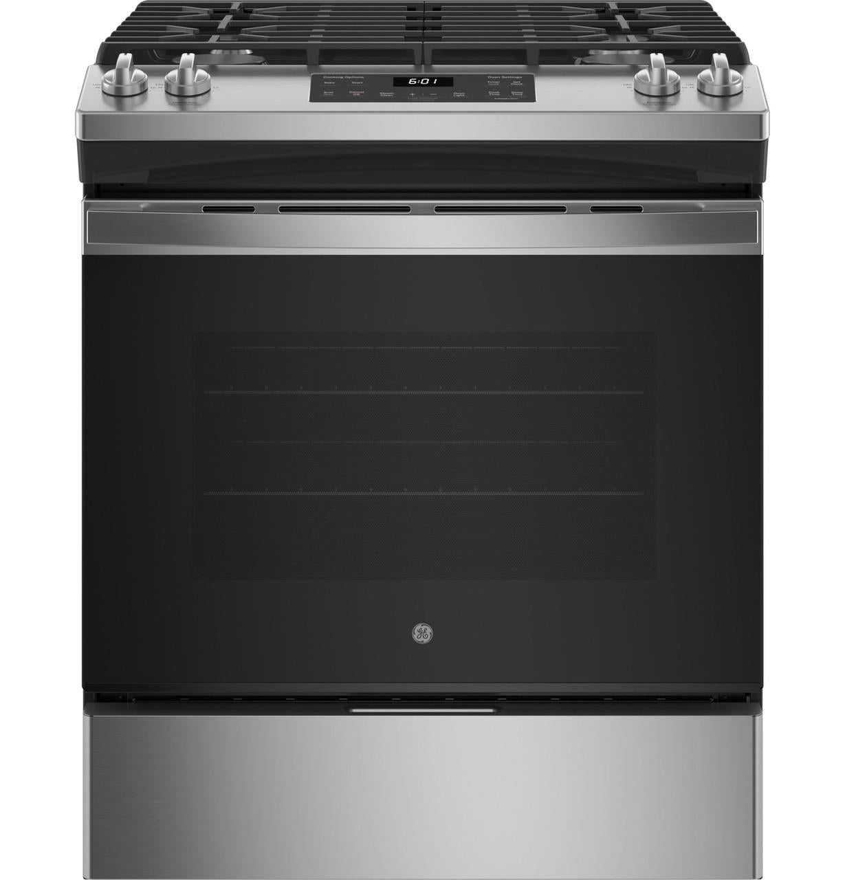 GE 30" Stainless Steel Slide In Gas Range image