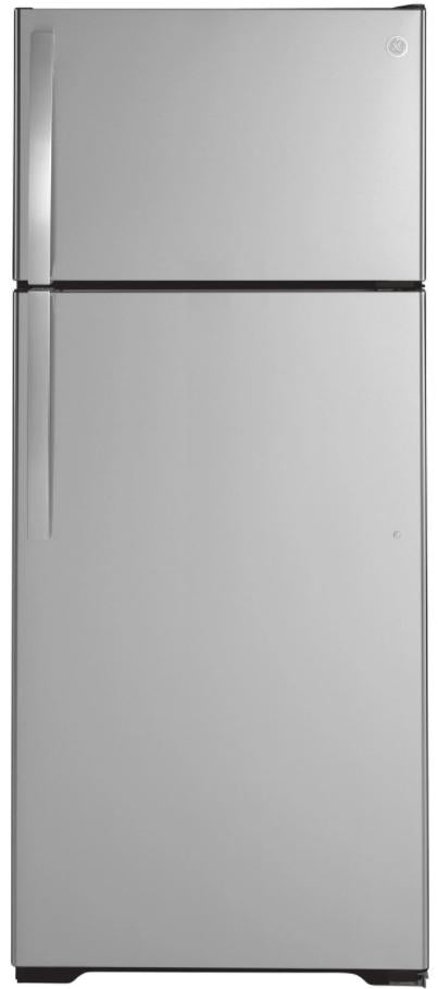 GE 17.5 Cu. Ft. Fingerprint Resistant Stainless Steel Top-Freezer Refrigerator image