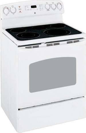 GE Eterna 30" Free-Standing Electric Range - EER4000NWW image