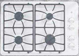 GE 30" Gas Drop-In Cooktop-White image