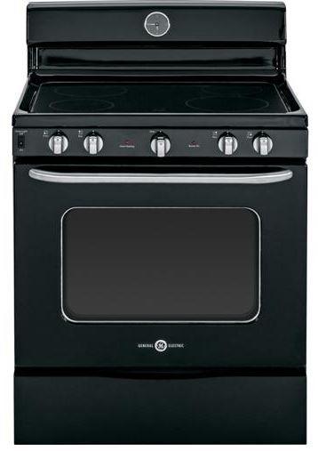 GE Artistry Series 30" Free Standing Electric Range-Black image