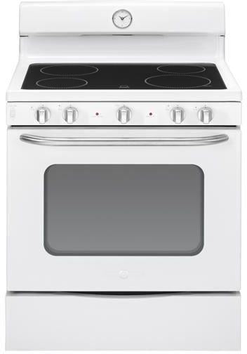 GE Artistry Series 30" Free Standing Electric Range-White image