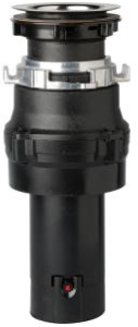 GE 1/3 Horsepower Continuous Feed Food Waste Disposer-Black image