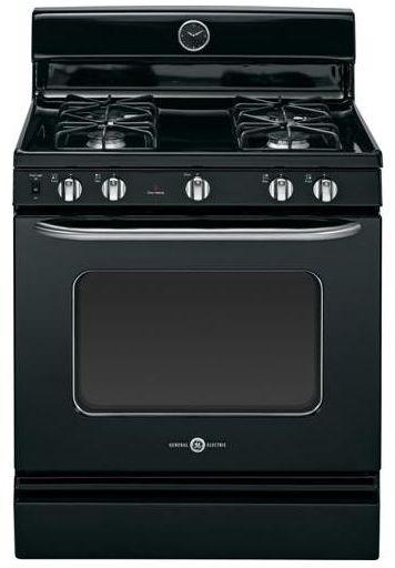 GE Artistry Series 30" Free Standing Gas Range-Black image