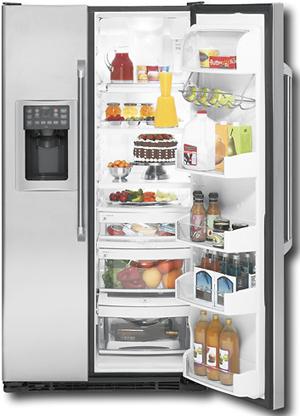 GE Cafe� ENERGY STAR 25.4 cu. ft. Side-By-Side Refrigerator with Dispenser image