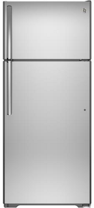 GE Series 17.5 Cu. Ft. Top Freezer Refrigerator-Stainless Steel image