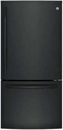 GE Series 24.9 Cu. Ft. Bottom Freezer Refrigerator-Black image