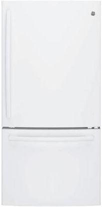 GE Series 24.9 Cu. Ft. Bottom Freezer Refrigerator-White image