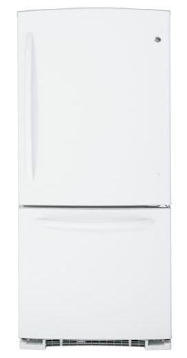 GE ENERGY STAR 20.2 Cu. Ft. Bottom Freezer Refrigerator-White image